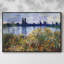 Impression sur toile, "Les quais de la rivière à Vétheuil" par Claude Monet-92523855-92523863