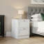 Tasneem 2 Drawer Set Of 2 Bedside Tables Compact Nightstand Storage Cabinet Modern Bedroom Side Table-569651193