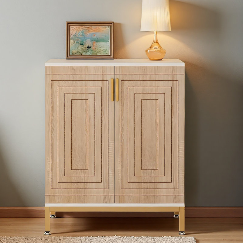 Durable Shoe Racks Organizer,Spacious Shoe Cabinet,Entryway Shoe Cabinet, Natural