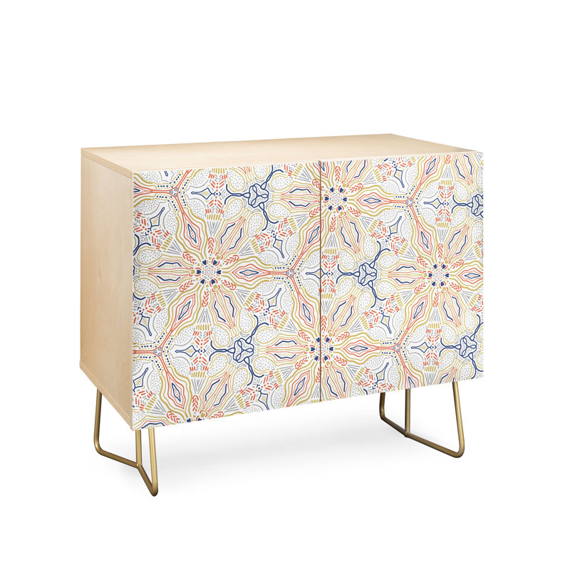 Armoire d'appoint 2 portes Riccardo, Or