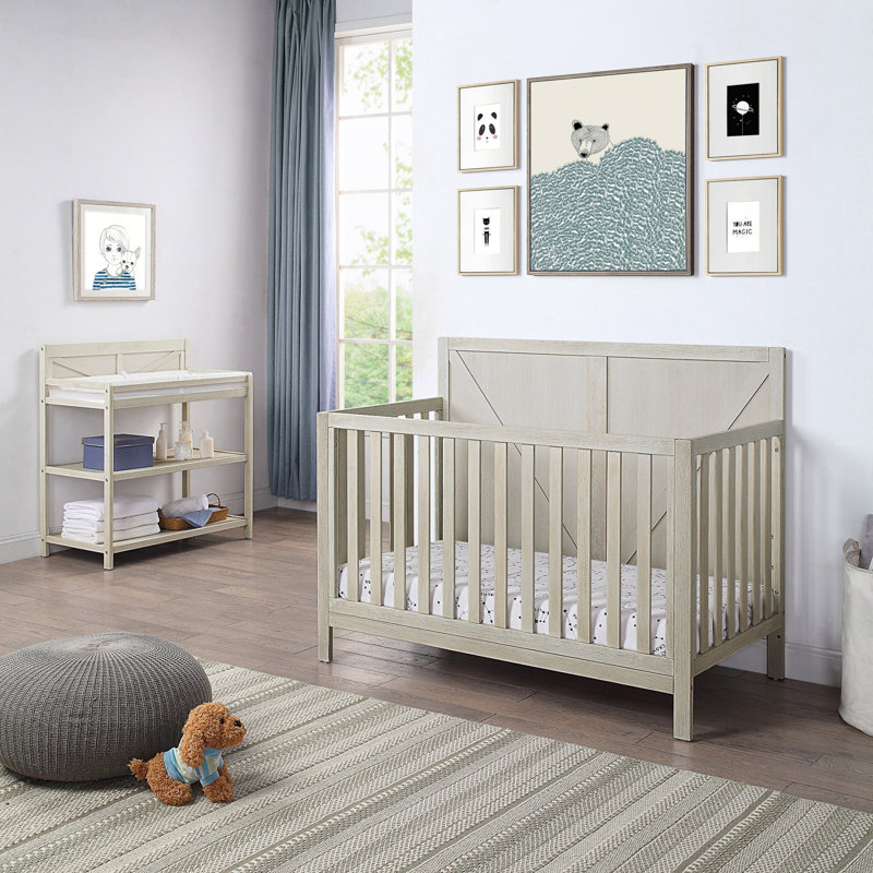 Barnside Changing Table, Washed Gray