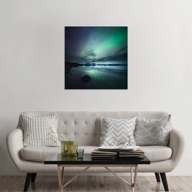 Matteo Colombo - Print on Canvas, 45.72 cm H x 45.72 cm W, Black Floater Framed