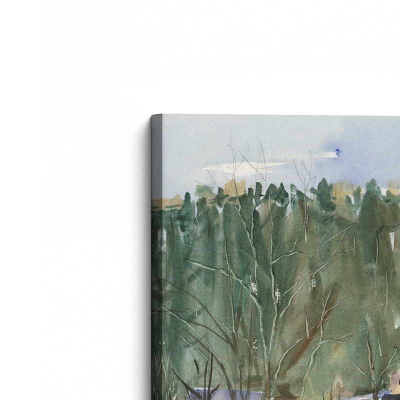 «Westfield River Study Cummington» par Stephen Calcasola, reproduction d'art sur toile, H 12 po x l 8 po
