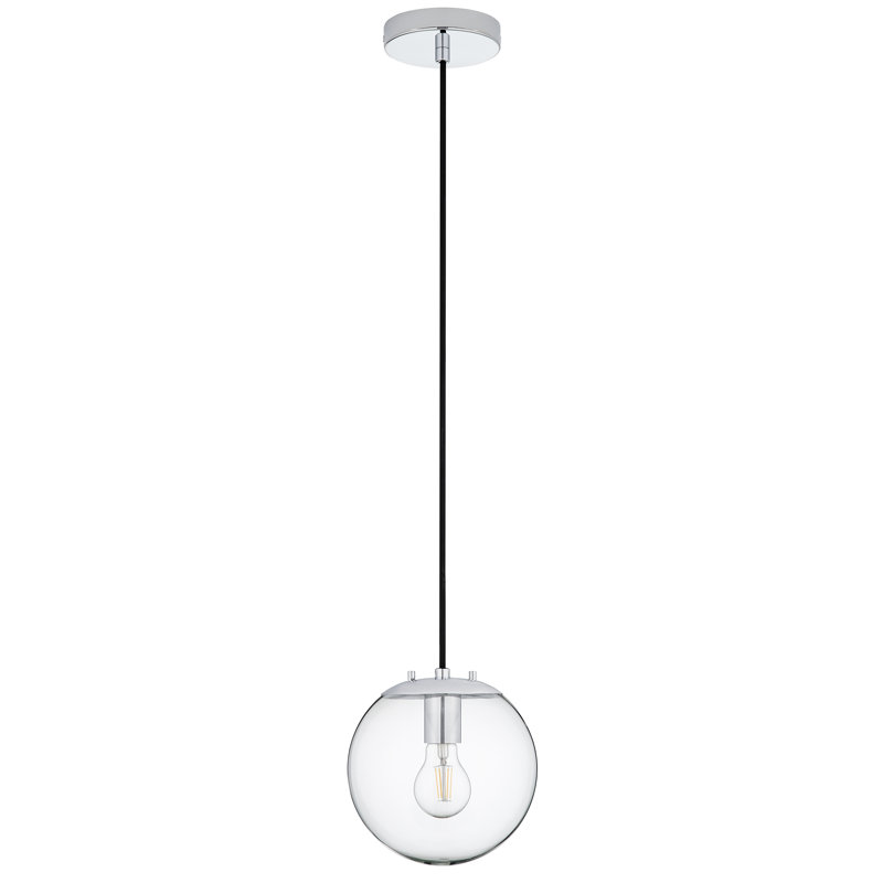 Casiyah 1 - Light Single Pendant, Polished Chrome, Clear
