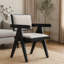 Ensemble de 2 chaises d'appoint Raquel, noir-351805100
