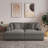 Oversized Upholstered Light Gray Corduroy Sleeper Sofa Bed Lounge sofa with Armrests & Throw Pillows-472867821