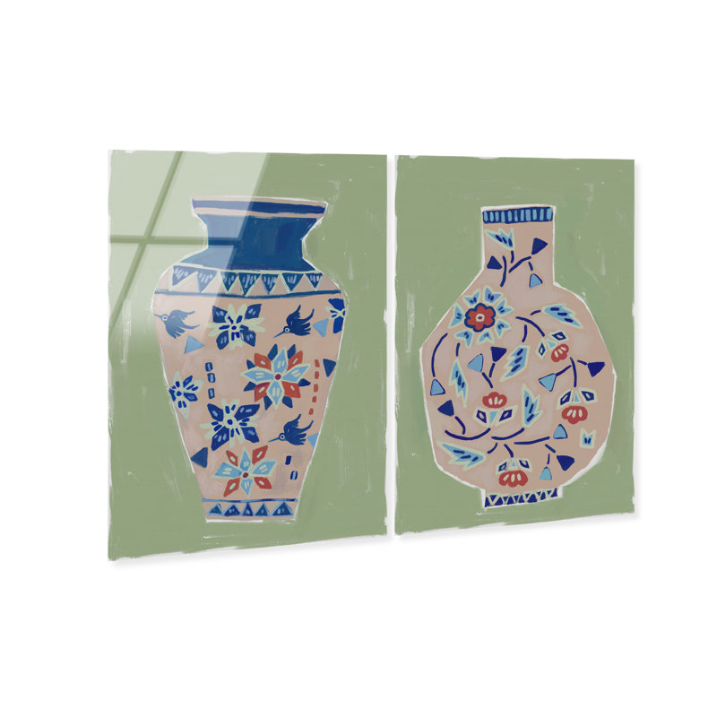 Heirloom Vase Set Set by Oliver Gal, 15" H x 10" W, High-Gloss Acrylic Print