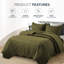 Ensemble de couvre-lit matelassé à motif floral - Doux literie en microfibre légère avec taies décoratives réversibles-116864829-119462784