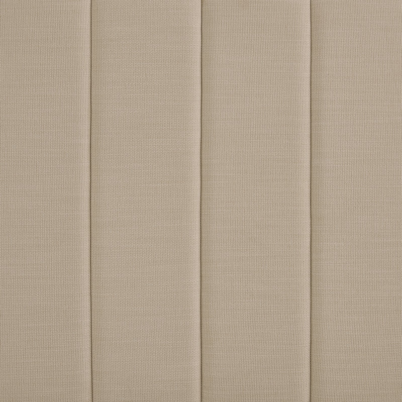 Lit tapissier capitonné Ana Channel, Queen, Beige