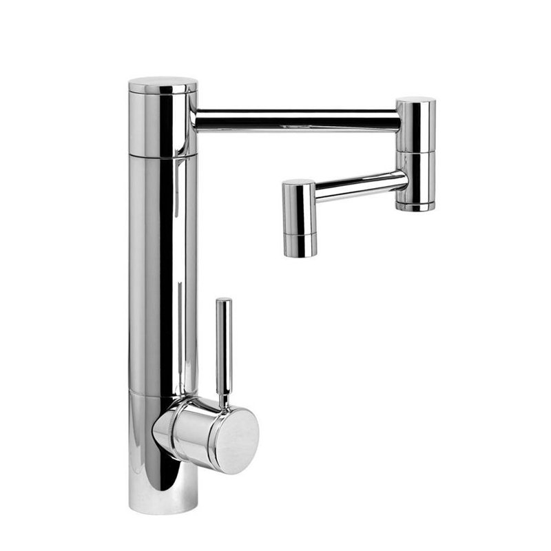 Hunley Kitchen Faucet - 12" Articulated Spout, American Bronze