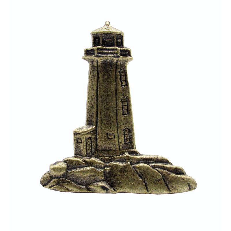 Poignée fantaisie surdimensionnée pour phare 1 7/8 po, Laiton antique