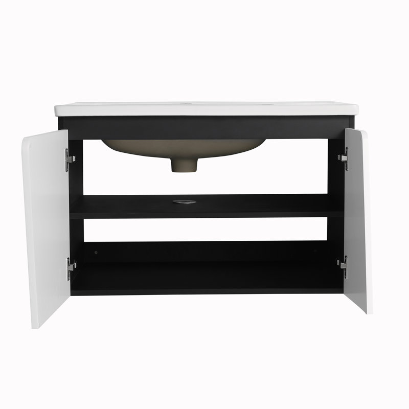 Ensemble de meuble-lavabo simple 31,7 po avec plateau Jarielle