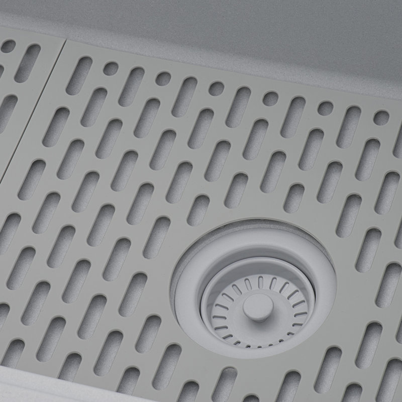 Ruvati Silicone Bottom Grid Sink Mat for RVG1033 and RVG2033 Sinks, Gray
