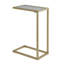 Elegant Gold Small 25.5" Space-Saving C-Shaped Side Table-26345393