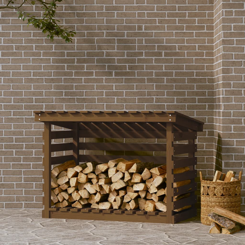 Firewood Rack 108x73x79 cm Solid Wood Pine