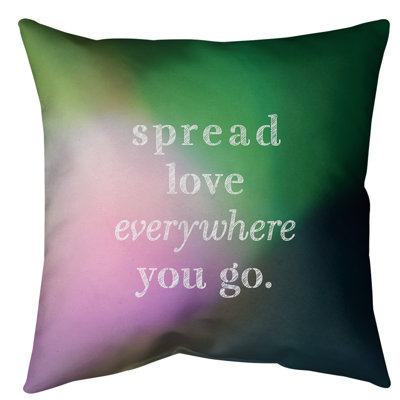 Coussin de sol à motif d’amour spread