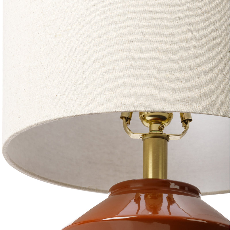 Boyes Ceramic Table Lamp, Rust