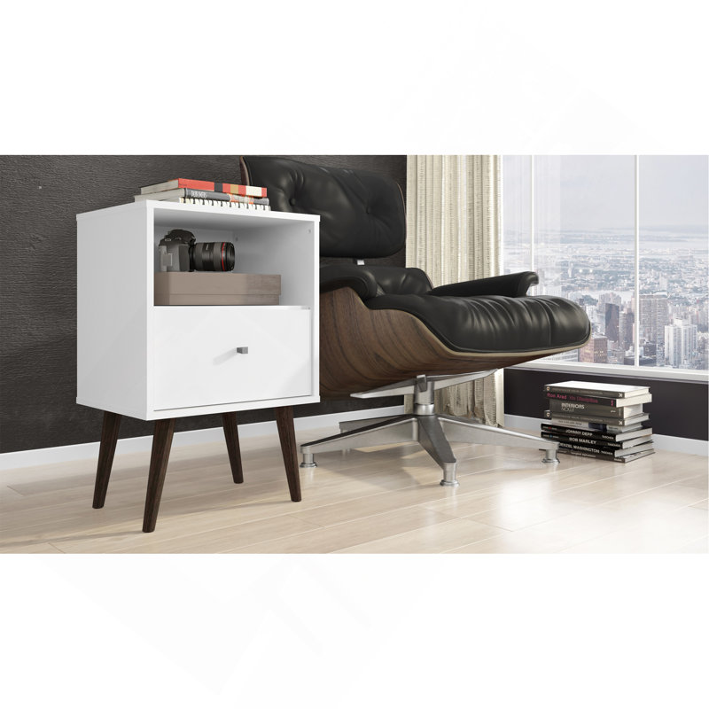 Table de chevet blanche, Blanc