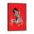 Classic Brown Wood Floater Framed