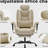 Office Chair PU Leather Computer Chair with Lumbar Support and High Backrest, Ergonomic Desk Chair with Liftable Headrest-895337151