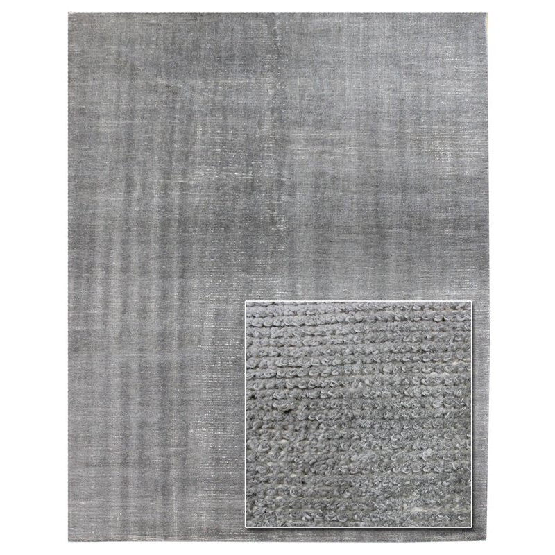 Area Rug in Gray, Rectangle 10' x 14'