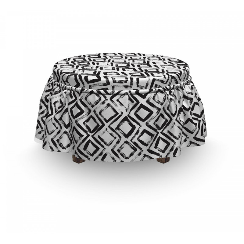 Box Cushion Ottoman Slipcover