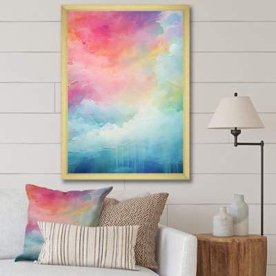 Watercolor Northern Lights III sur impression sur toile