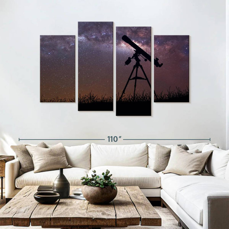 Oberle Telescope Under The Milky Way, 54'' H x 84'' W