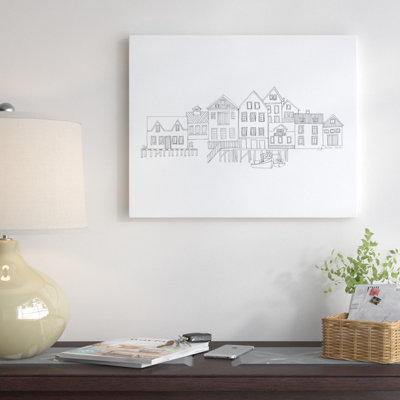 Nordic Village II by Avery Tillmon - Wrapped Canvas Print