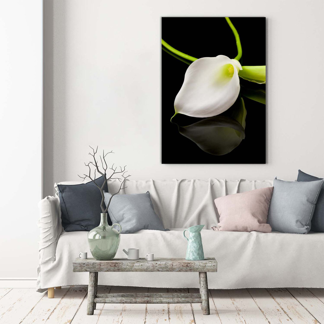 White Calla - Kunstdrucke auf Segeltuch