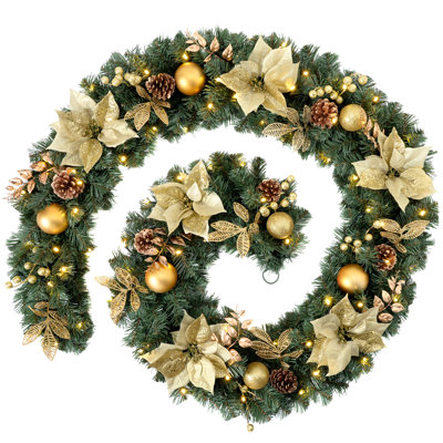274cm Lighted Garland with Lights