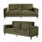 84" Corduory Sofa Upholstered Square Arm Cloud Couch-1221352565