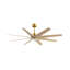 Ariella - Eight Blade Ceiling Fan - Integrated LED - Matte Black Finish - Matte White Blades-238019752-238019802