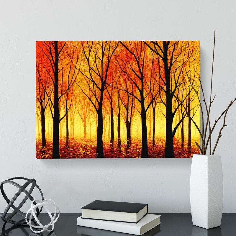 Sublime Autumn Forest - Wrapped Canvas