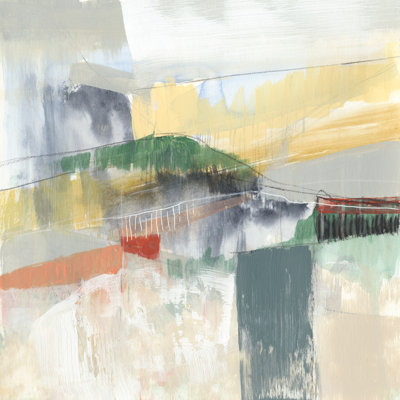 Abstracted Mountainscape IV by Jennifer Goldberger - Wrapped Canvas Painting
