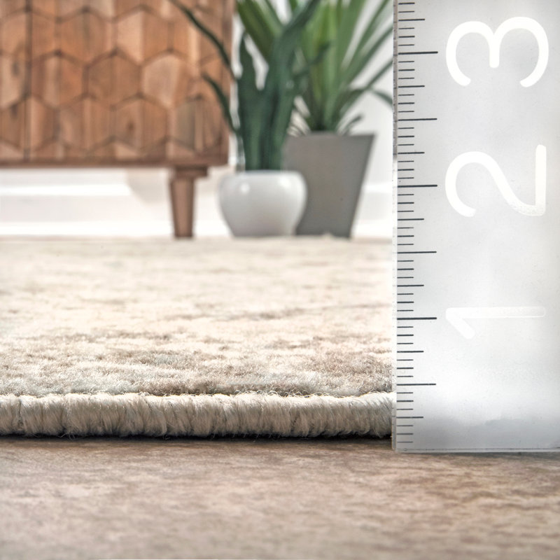 Tapis beige délavé Simpson, Rectangle 5 pi x 8 pi
