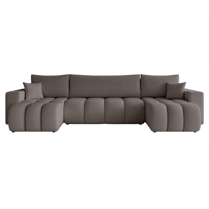 5 Seater Sofa Bed, Dark Grey