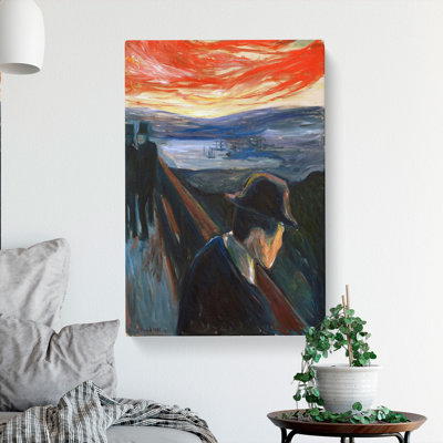 Despair by Edvard Munch - Wrapped Canvas