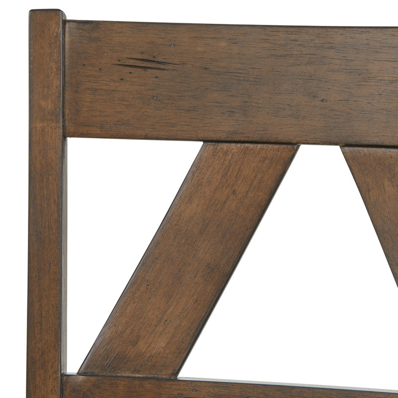 Rivington 5-Piece Solid Wood Pedestal Dining Set, Oak