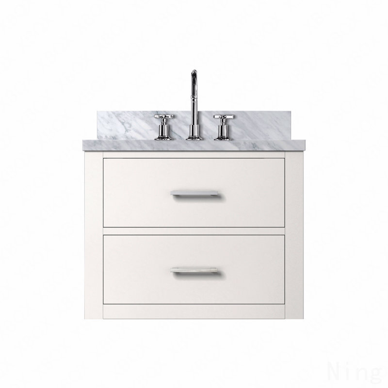 Ensemble de meuble-lavabo simple 24 po x P 18 po avec plateau en acrylique et robinet