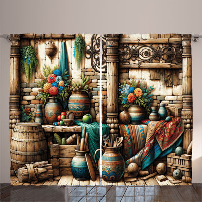 Hernesto Semi Sheer Curtain Pair