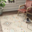 Tapis géométrique en laine / coton noué à la main Alimatou-1878101814