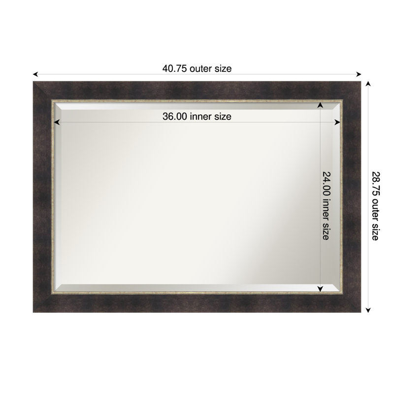 Miroir mural Odin, 28,75 po x 40,75 po