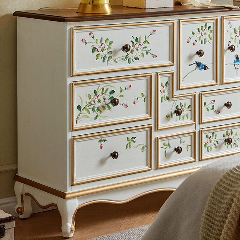 Retro Solid Manufactured Wood Accent Cabinet