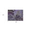 Tapis extérieur lavable et antidérapant à motif floral mauve et vert 2 pi x 3 pi