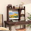Tablette de bureau avec tablettes anti-basculement noyer