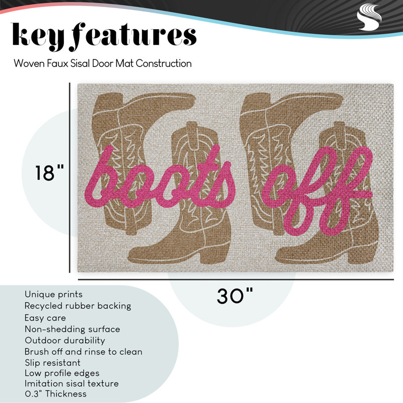 Happy Thanksgiving Entry Outdoor Door Mat, design by Nan, 18"x30"
