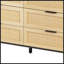 Armoire de rangement en rotin à 51 tiroirs 51,18 po