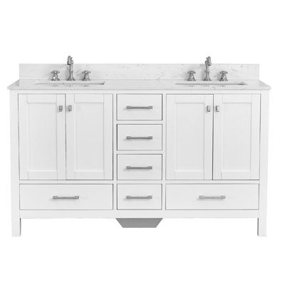 60-inch Bathroom Vanity With Engineered Stone Top