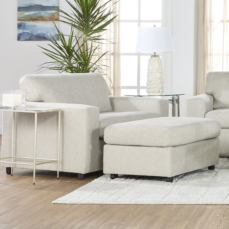 Fauteuil rembourré 51 po, Contour en mousseline